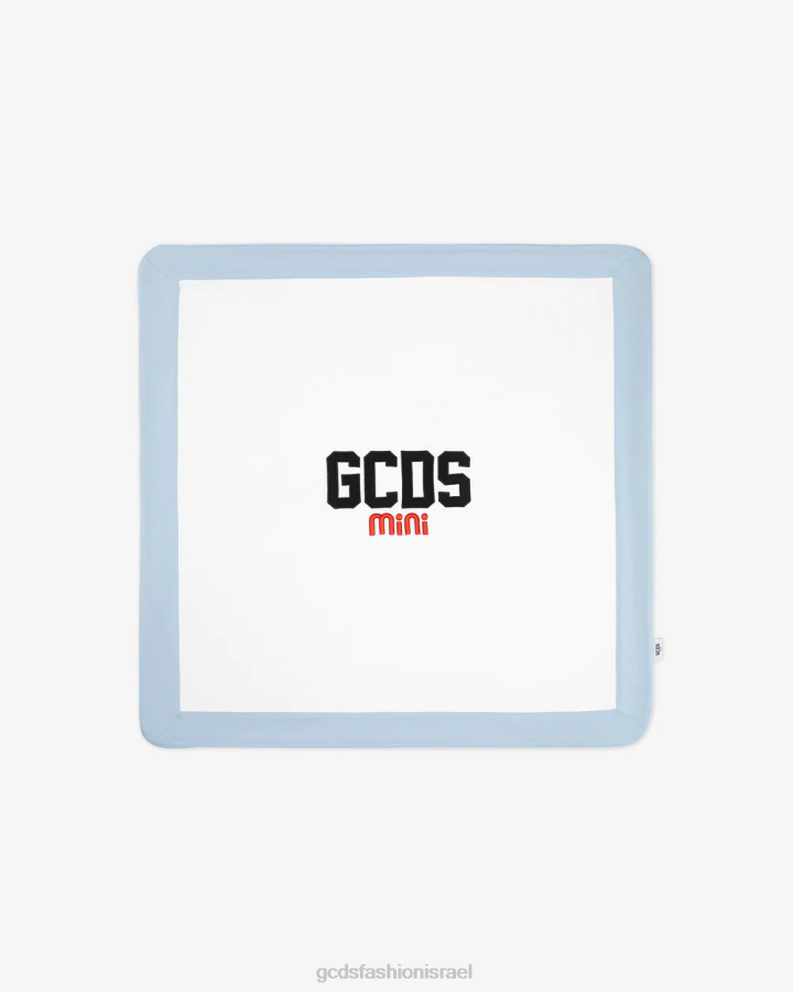 אבזר GCDS שמיכת לוגו לתינוק לתינוק מלאך כחול ילדים 0028654
