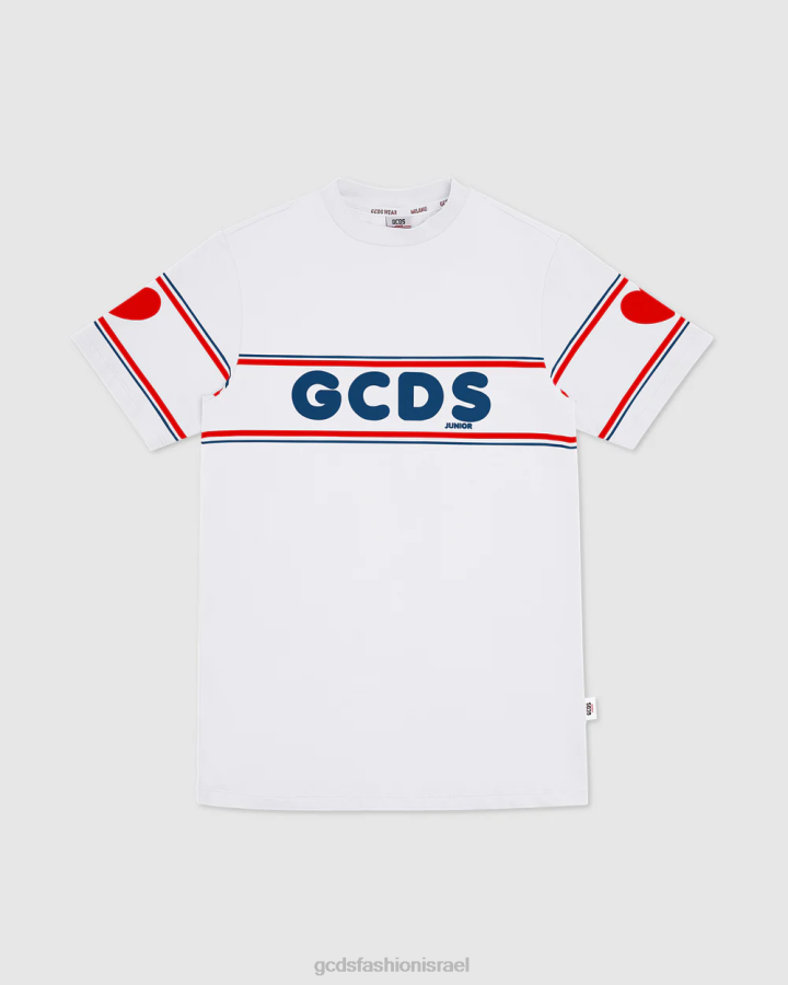 הַלבָּשָׁה GCDS שמלת לוגו ג'וניור לבן ילדים 0028814