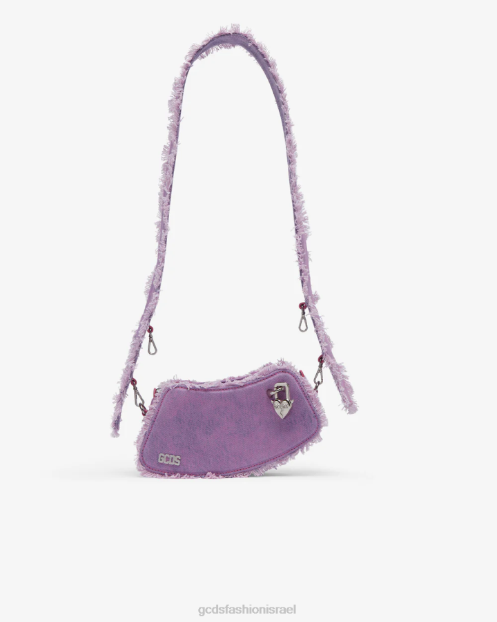 אבזר GCDS תיק crossbody קטן עם פסיק ג'ינס וָרוֹד גברים 0028247