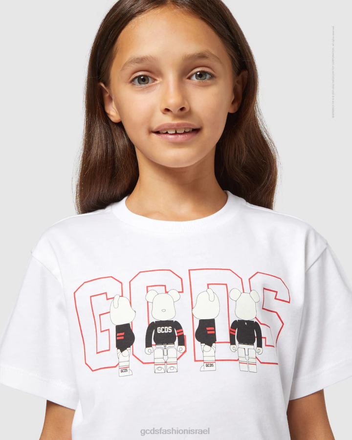הַלבָּשָׁה GCDS x Be@rbrick חולצת טי ג'וניור לבן ילדים 0028732