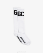 אבזר GCDS גרבי לוגו של להקת אמצע העגל לבן גברים 0028198