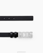 אבזר GCDS חגורת לוגו קלאסית כסף גברים 0028264 - Image 2