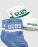 אבזר GCDS סט גרביים משני חלקים להקת לוגו תינוק כחול ילדים 0028650 - Image 2