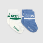 אבזר GCDS סט גרביים משני חלקים להקת לוגו תינוק כחול ילדים 0028650