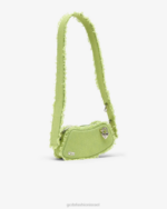 אבזר GCDS תיק crossbody קטן עם פסיק ג'ינס ליים גברים 0028251 - Image 4