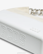 אבזר GCDS תיק קטן מונוגרמה של מתילדה צבע קרם נשים 0028535 - Image 4