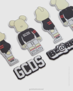 אבזר GCDS x Be@rbrick מדבקות שָׁחוֹר גברים 0028291 - Image 2