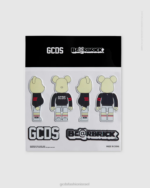 אבזר GCDS x Be@rbrick מדבקות שָׁחוֹר גברים 0028291