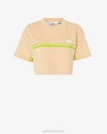 הַלבָּשָׁה GCDS bliss crop top בז' נשים 0028365