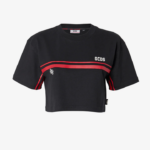 הַלבָּשָׁה GCDS bliss crop top שָׁחוֹר נשים 0028366