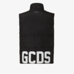 הַלבָּשָׁה GCDS אפוד נפוח עם רצועה נמוכה לבן גברים 002811