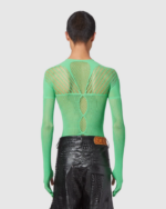 הַלבָּשָׁה GCDS בגד גוף ארס ירוק נשים 0028393 - Image 6