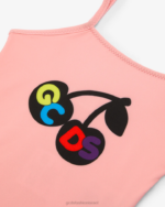 הַלבָּשָׁה GCDS בגד ים דובדבן לתינוק וָרוֹד ילדים 0028645 - Image 3