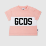 הַלבָּשָׁה GCDS חולצת טי עם מוטיב לוגו לתינוק וָרוֹד ילדים 0028636