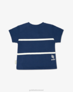 הַלבָּשָׁה GCDS חולצת טי של לוגו להקה נמוכה לתינוק כְּחוֹל ילדים 0028640 - Image 2