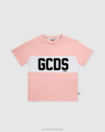 הַלבָּשָׁה GCDS חולצת טריקו של להקת לוגו ג'וניור וָרוֹד ילדים 0028712
