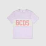 הַלבָּשָׁה GCDS חולצת טריקו של להקת לוגו ג'וניור לִילָך ילדים 0028714