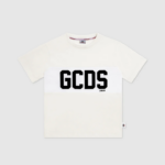 הַלבָּשָׁה GCDS חולצת טריקו של להקת לוגו ג'וניור צבע קרם ילדים 0028724