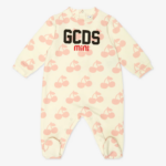 הַלבָּשָׁה GCDS חליפת משחק דובדבן לתינוק לבן/ורוד ילדים 0028589