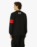 הַלבָּשָׁה GCDS לוגו צוואר צוואר רגיל שָׁחוֹר גברים 002873 - Image 4