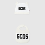 הַלבָּשָׁה GCDS מוטיב לוגו שני חלקים סט מתנה לתינוק צבע קרם ילדים 0028584