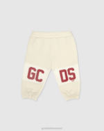הַלבָּשָׁה GCDS מכנסי טרנינג להקת לוגו לתינוק כיפה לבנה אפור ילדים 0028624 - Image 2