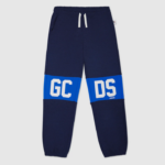 הַלבָּשָׁה GCDS מכנסי טרנינג להקת לוגו ג'וניור כחול כהה ילדים 0028742