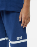 הַלבָּשָׁה GCDS מכנסי טרנינג להקת לוגו נמוכה כְּחוֹל ילדים 0028750 - Image 4