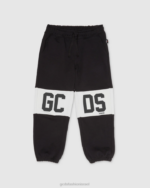 הַלבָּשָׁה GCDS מכנסי טרנינג להקת לוגו ג'וניור שָׁחוֹר ילדים 0028736
