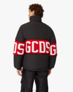 הַלבָּשָׁה GCDS מעיל פחזנית להקת לוגו שָׁחוֹר גברים 002812 - Image 4