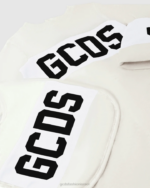 הַלבָּשָׁה GCDS סט מתנה לתינוק עם מוטיב לוגו שלושה חלקים צבע קרם ילדים 0028582 - Image 3