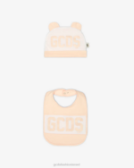 הַלבָּשָׁה GCDS סט תינוק שני חלקים להקת לוגו ורוד תינוק ילדים 0028585