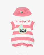 הַלבָּשָׁה GCDS סט תינוקות שני חלקים של ברווז וָרוֹד ילדים 0028587