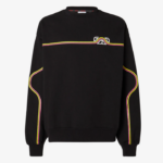 הַלבָּשָׁה GCDS צווארון גדול עם לוגו מנופף שָׁחוֹר גברים 002866