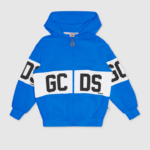 הַלבָּשָׁה GCDS קפוצ'ון להקת לוגו ג'וניור כְּחוֹל ילדים 0028686