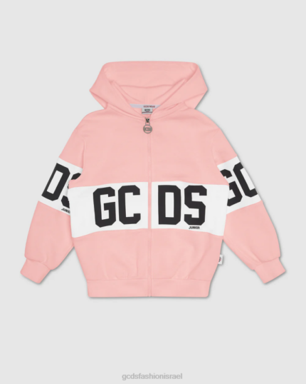 הַלבָּשָׁה GCDS קפוצ'ון להקת לוגו ג'וניור וָרוֹד ילדים 0028688