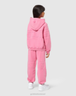 הַלבָּשָׁה GCDS תחתיות זיעה להקת לוגו ג'וניור overdyed ורוד עריסה ילדים 0028739 - Image 3