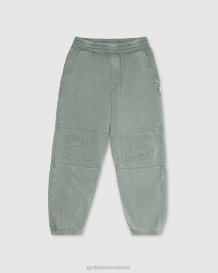 הַלבָּשָׁה GCDS תחתיות זיעה להקת לוגו ג'וניור overdyed ירוק ילדים 0028738