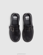 הַנעָלָה GCDS x Clarks מכנסי עור שָׁחוֹר גברים 0028178 - Image 2