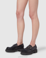 הַנעָלָה GCDS x Clarks מכנסי עור שָׁחוֹר גברים 0028178 - Image 4