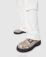 הַנעָלָה GCDS x Clarks נעלי מונוגרמה של הלו קיטי סַסגוֹנִיוּת גברים 0028180 - Image 4