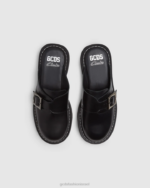 הַנעָלָה GCDS x Clarks פרדות עור שָׁחוֹר גברים 0028177 - Image 2